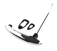 Manija de puerta exterior delantera derecha para BMW para Mini para Cooper R50 R52 & R53 & R55 & R56 R57 R58 R59 2002-2015, pieza de repuesto de plástico plateado OE 51217198472 51217147504