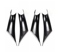 Manija de puerta exterior Manilla Tirador Lateral 2/4 piezas de embellecedores de ABS para manijas interiores de puertas, compatibles con BMW Serie 3 y 4, M3 y M4 (2012-2018).(4 pcs carbon fiber)