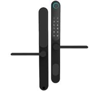Manija de puerta inteligente, Cerradura de muesca inteligente sin llave for exteriores, resistente a la intemperie, de doble cara, con teclado Digital Bluetooth, cerradura de puerta de aluminio con hu