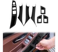 Manija de Puerta Interior Compatible con BMW Serie 5 F10 F11 2010-2016, Sin Desmontaje de Kit de Reemplazo de Regulador de Ventana con 520 523 525 528 530 535 - Negro