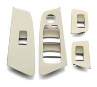 Manija De Puerta Interior Para B&MW Serie 5 M5 G30 G31 F90 525 528 2017-2020 RHD Embellecedor Para Panel Interruptor Elevalunas Puerta Delantera Trasera Coche(Oyster 4pcs Set)