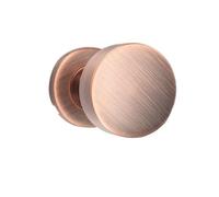 Manija de puerta invisible de acero inoxidable 304, manija de puerta de dormitorio de pared de fondo oculto, puerta de paso, manija expuesta de un solo lado(Red bronze handle touch beads)