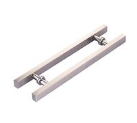 Manija de Puerta Moderna para Entrada, Resistente, de Acero Inoxidable, Tubo Cuadrado, manija de Puerta Moderna, manijas de Puerta Modernas de Empuje y tracción Estilo H, para Interiores/ext