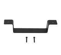 Manija de puerta negra Tirador de manija en ángulo recto de granero de acero al carbono para cobertizo de gabinete de casa de granero Superficie esmerilada mate duradera a prueba