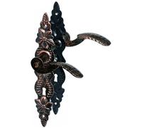 Manija de Puerta Tirador Placa Larga 72 Llave Cobre Hierro Forjado