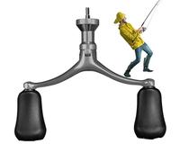 Manija de Rueda de de Acero Inoxidable - Parte de Botón atornillado, Mango | Componente del Brazo de Reemplazo para Equipo de Rotación de Agua de Mar con Soporte Giratorio