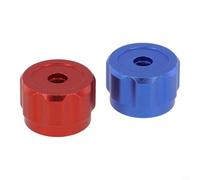 Manija de rueda redonda de aleación de aluminio para sistemas de medidor desviador, manijas de grifo y manómetros de colector en servicio de aire acondicionado y fontanería