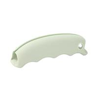 Manija de transporte multiusos de la bolsa de plástico de la manija del tenedor del bolso de compras del portador del bolso de ultramarinos del silicón (Verde Nórdico)