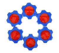 Manija de Válvula de Compuerta de Plástico Estable(Azul Cuadrado 6mm) | 6 piezas Instalación Sencilla, Uso Práctico, Identificación Clara y Rendimiento Fiable para Reemplazar Volantes en Válvulas