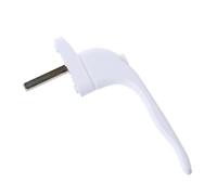 Manija de ventana blanca con cerradura con llave, apta for doble acristalamiento