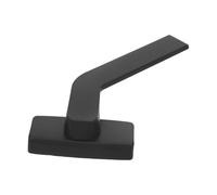 Manija de Ventana de Aleación de Aluminio Negra, Repuesto | Adaptador Ranura Estriada, Diseño Angulado y Resistente Corrosión, para Bricolaje y Hogar