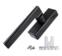 Manija de ventana de aluminio construida para uso de apertura interior y alineación de bloqueo de inclinación inversa en tipos de giro deslizante e inclinable estándar (negro)
