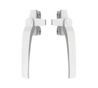 Manija de Ventana PVC Impermeable Manijas de ventana aleación aluminio tipo 38, manija bloqueo abatible, palanca tracción universal seguridad for lado izquierdo y derecho(White,Left)