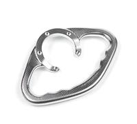 Manija del Asiento de la Motocicleta para Z800 Z1000 ER-6N ER-6F para Ninja Z1000SX ZX-6R 636 ZX-10R ZZR1400 Asa del Pasajero Reposabrazos Depósito De Combustible(Plata)