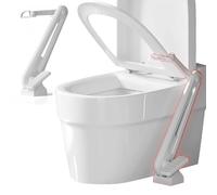 Manija del asiento del inodoro, Elevador de asiento de inodoro con pedal, Funcionamiento manos libres, Elevación y descenso automático del asiento del inodoro, Ideal para hogares, baños públicos