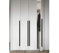 Manija del Cajón Negro, Tiradores para Cajones Modernos, Aluminio Sólido | Superficie Anodizada | Distancia Agujero: 96 - 960 mm Tiradores para Mueble, 2 piezas tiradores de armarios-600mm/23.6in