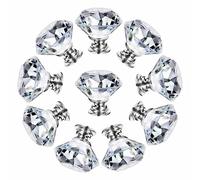 Manija Del Gabinete Tirador De Cristal 10 Piezas, Cajón, Armario, Puerta, Armario, Tirador Pequeño, Pomo De Cristal Transparente, 20mm