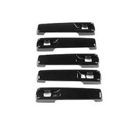 Manija exterior de puerta de coche compatible con Benz Clase G W461 W463 G55 G63 G500 2001-2015 2016-2019 2020 2021 negro brillante exterior cubierta protectora de manija exterior deslizante