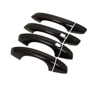 Manija exterior de puerta de repuesto para VW Golf 7 MK7 MK7.5 2014 2015 216 2017 2018 2019, cubierta de moldura para manija exterior de puerta trasera (negro normal) (negro)