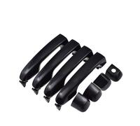 Manija exterior de puerta negra for parte delantera y trasera izquierda del conductor o derecha del pasajero, compatible con Toyota 4Runner, Prado, Land Cruiser, Lexus GX460(Front Rear 4 Sides)