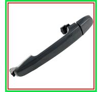 Manija exterior delantera derecha-negro-lisa-sin orificio punzante Toyota Yaris-