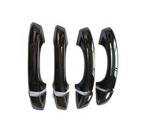 Manija Exterior Puerta Compatible Con Skoda Para Fabia 4 IV MK4 PJ 2021 2022 2023 2024 2025 Cubierta Manija Puerta Coche Embellecedor Negro Brillante