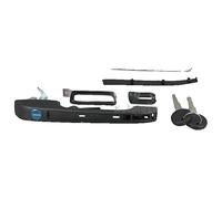 Manija Exterior Puerta Delantero Izquierdo con Llave Negro, METZGER para U.a. VW