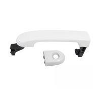Manija Exterior Puerta Para Nissan Para Versa 2007 2008 2009 2010 2011 2012 Manija Puerta Delantera Izquierda Con Cubierta 82641EL12A Maneta Exterior coche(White)
