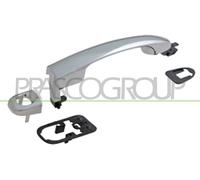 Prasco Manija de puerta FT1388006 exterior izquierda cromada con orificio