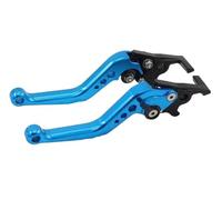 Manija Frenos Motocicleta 1 Par Manijas Freno Disco Doble Motocicleta Manijas Modificación Manijas Bocina Freno Disco Varillas Tracción Manijas Freno Motocicleta Freno Palanca Embrague(Blue)