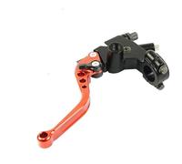 Manija Frenos Motocicleta Línea De Cable De Embrague De Palanca Izquierda Universal Para Motocicleta 22mm Universal Para Benelli Motocicleta Freno Palanca Embrague(Orange Shorter)