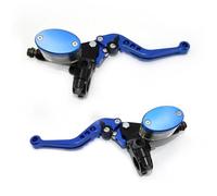 Manija Frenos Motocicleta Palanca De Embrague De Freno De Motocicleta, Mango De Velocidad Ajustable, Cilindro Maestro Hidráulico Universal Para Duradero Motocicleta Freno Palanca Embrague(Blue)