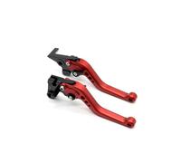 Manija Frenos Motocicleta Palancas De Embrague De Freno Para Ducati Para Hypermotard 1100/S/Evo 2007-2012 Accesorios De Motocicleta Ajustables Motocicleta Freno Palanca Embrague(Red)
