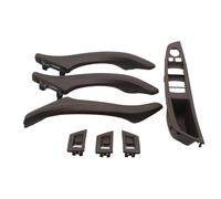 Manija Interior Coche Para 5 Series F10 F11 523i 525i 528i 530 Conductor Derecho RHD Conjunto Manija Puerta Cuero Interior Coche Juego 7 Piezas(Model A Moka)