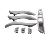 Manija Interior Coche Para 5 Series F10 F11 523i 525i 528i 530 Conductor Derecho RHD Conjunto Manija Puerta Cuero Interior Coche Juego 7 Piezas(Model B Gray)