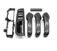 Manija Interior Coche Para VW Para Bora Para Golf 4 MK4 Para Jetta 1999-2004 9 Uds LHD Gris Delantero Trasero Izquierdo Derecho Juego Manija Puerta(CarbonFiber 9piece set)