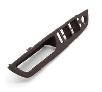 Manija interior de la puerta Kit De Reemplazo Cubierta Cuero Para Manija Puerta Interior Automóvil Compatible Con X5 X6 E70 E71 E72 Modelos 2007-2014(Front Left Moka)