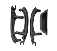 Manija interior de puerta de coche con volante a la derecha con conjunto de manija de cuero compatible con BMW X3 X4 F25 F26 2010-2016(Gray)