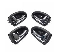 Manija interior la puerta Para R&enault Para Megane Para Clio Para Traffic Para Scenic Manijas Interiores Las Puertas Del Coche 7700432705 7700432706 7700432707 7700432708(Plata brillante 4 piezas.)