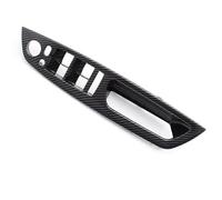 Manija Interior Panel De Control De Elevalunas Eléctrico Para Puerta Reposabrazos Moldura De Manija De Puerta Para X5 X6 E70 E71 E72 2007-2013 Manijas Interiores(RHD Carbon)