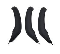 Manija Interior Puerta Coche para BMW para X3 para F25 2009-2016 3 Uds. Tirador Puerta Interior para Coches Mano Izquierda Y Derecha, Juego Molduras Cubierta Exterior Cuero (Size : LHD 3PCS Set Black