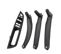 Manija Interior Puerta Coche Para X5 para X6 E70 E71 E72 2007-2014 LHD RHD 4 Uds. Conjunto interruptor ventana puerta Panel reposabrazos tirador cubierta embellecedora(LHD Black Set)