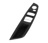 Manija Interior Tirador Puerta Interior Volante A Izquierda Y A Derecha Panel Reposabrazos Embellecedor Sin Botón Plegado Espejo Para Serie 5 F10 F11(Lhd Black)