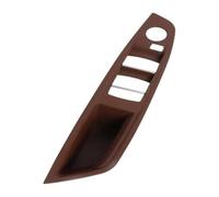 Manija Interior Tirador Puerta Interior Volante A Izquierda Y A Derecha Panel Reposabrazos Embellecedor Sin Botón Plegado Espejo Para Serie 5 F10 F11(Lhd Red)