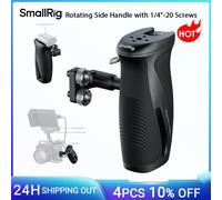 Manija lateral giratoria SmallRig con tornillos de 1/4"-20, 360 ° Empuñadura de ajuste para kit de jaula para cámara DSLR de hasta 15 kg/33 lb -5194 Handle 5194