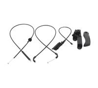 Manija liberación capó Compatible Con Para 760Li E66 2003-2008 Juego 4 Piezas Kit Cable Liberación Capó Delantero Trasero Coche Con Conjunto De Soporte De La Manija De Liberación