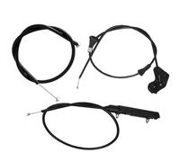 Manija liberación capó motor Compatible Con Para E46 323Ci 328Ci 323i 328i 2000 3 Piezas Cable De Liberación Del Pestillo Del Capó Central Y Trasero Delantero Del Coche