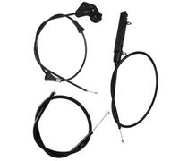 Manija liberación capó motor Compatible Con Para E46 330xi 320i 330i 325i 325xi 2001 2002 2003 2004 2005 3 Piezas Cable Liberación Pestillo Del Capó Central Trasero Delantero Del Coche