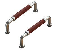 manija, manijas de cuero, manijas para armarios dibuja 2 paquetes de pomos de gabinete de cuero de color sólido y pomo de puerta de armario diámetro 32 mm