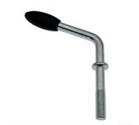 Manija manual de cabrestante de mano para remolque - Accesorio de acero galvanizado RV para remolque y ajuste de rueda guía (mango estándar)